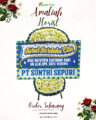 Papan Bunga Duka di Sumberrejo