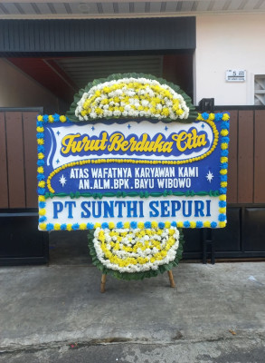 Papan Bunga Duka di Sumberrejo